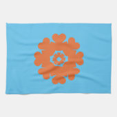 Herz ♥ Heart ♥ Herzen ♥ Hearts retro 70ies 70er キッチンタオル (横)