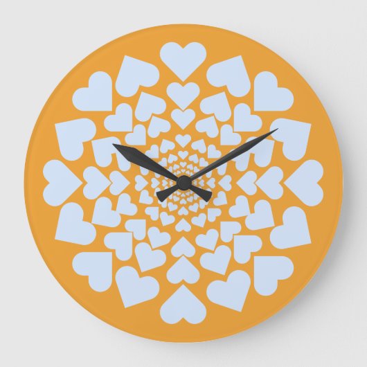 Herz ♥ Heart Sun ラージ壁時計 (正面)