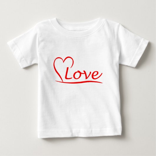 Herz mit Liebe ベビーTシャツ (正面)