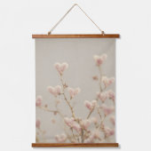 Herzblüten Wandteppich – Romantische Botanische 吊り下げ型タペストリー (正面)