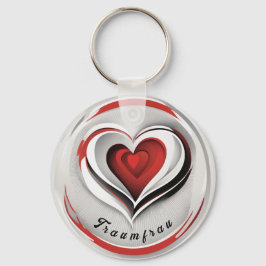 Herzen, abstrakt im Kreis -  キーホルダー