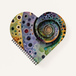 herzförmiger Spiralblock ノートブック