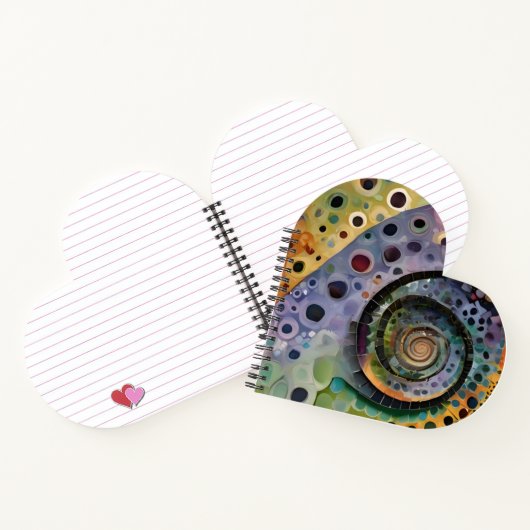 herzförmiger Spiralblock ノートブック (内部)