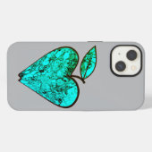 Herzförmiges Apfel iPhoneケース (裏面横)