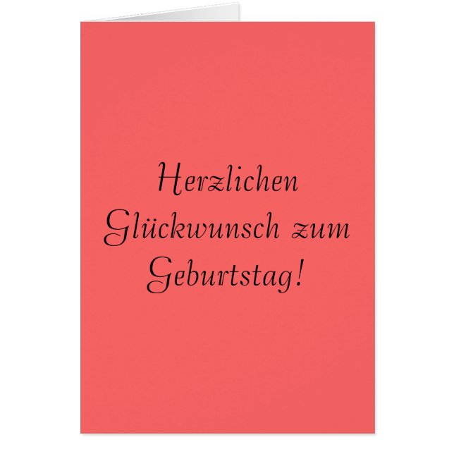 Herzlichen Glückwunschのzum Geburtstag! (正面)