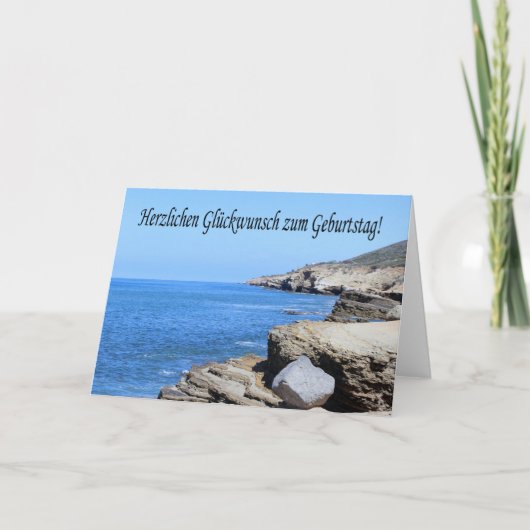 Herzlichen Glueckwunschのzum Geburtstag -サンディエゴ カード (正面)