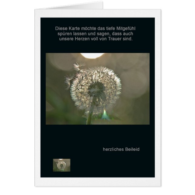 Herzliches Beileid (正面)