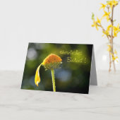 Herzliches Beileid ! Mit gelber Blüte カード (黄色い花)