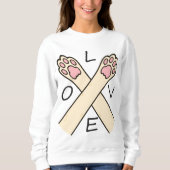 Herzpfoten Kreuzung スウェットシャツ (正面)