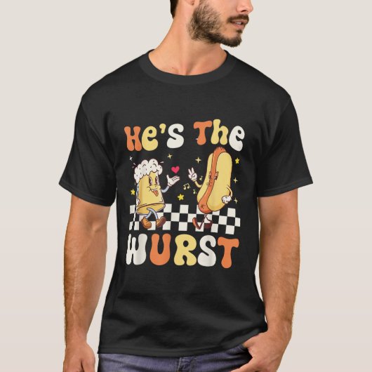 Hesザ・ワーストレトロソーセージビールの贈り物パーティー Tシャツ (正面)