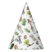 Hes a Wild One, Safari Themed Boy 1st birthday パーティーハット (左)