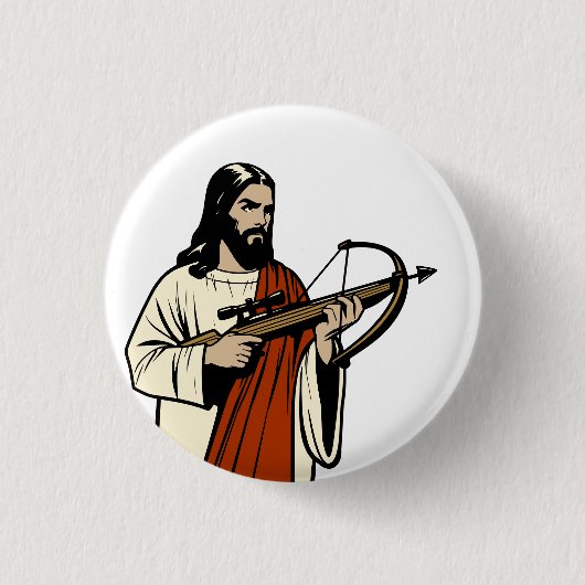 He's Back 缶バッジ (正面)