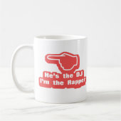 Hes DJ Im話し手 コーヒーマグカップ (左)