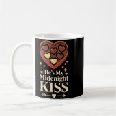 He's My Midnight Kiss Happy New Year Matching Coup コーヒーマグカップ (左)