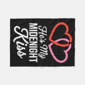 He's My Midnight Kiss Happy New Year Matching Coup フリースブランケット (正面(横))