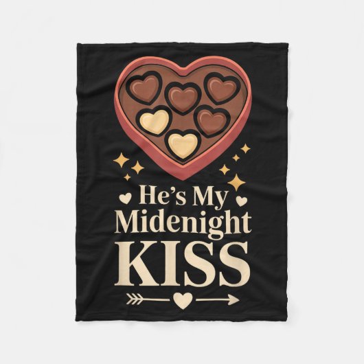 He's My Midnight Kiss Happy New Year Matching Coup フリースブランケット (正面)