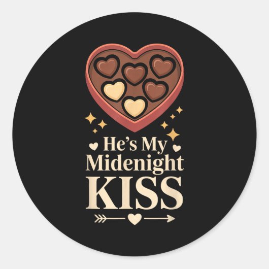He's My Midnight Kiss Happy New Year Matching Coup ラウンドシール (正面)
