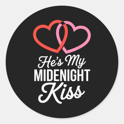He's My Midnight Kiss Happy New Year Matching Coup ラウンドシール (正面)
