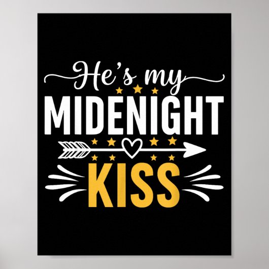 He's My Midnight Kiss Happy New Year Nye Matching ポスター (正面)