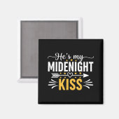 He's My Midnight Kiss Happy New Year Nye Matching  マグネット (正面/裏面)