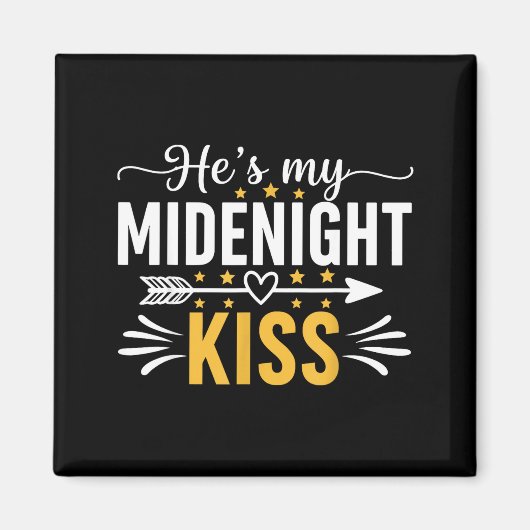 He's My Midnight Kiss Happy New Year Nye Matching  マグネット (正面)