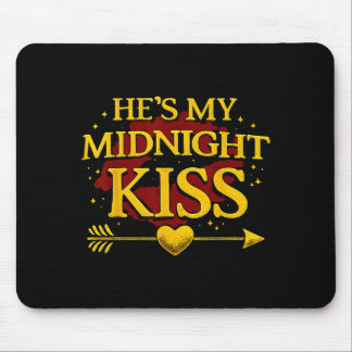 He's My Midnight Kiss Matching Couples Valentine’s マウスパッド