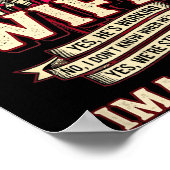 He's Not Imaginary Funny Hvac Tech Wife Women Girl ポスター (角)