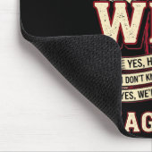 He's Not Imaginary Funny Hvac Tech Wife Women Girl マウスパッド (コーナー)