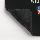 He's On A Work Trip With Jesus Christian Religious マウスパッド (コーナー)