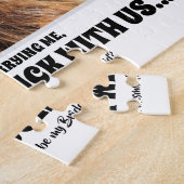 He's Stuck - Bridesmaidプロポーショおもしろいン写真 ジグソーパズル (側面)