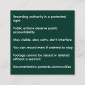 He's Watching You 2026 スクエア名刺 (裏面)