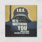 He's Watching You 2026 スクエア名刺 (正面)