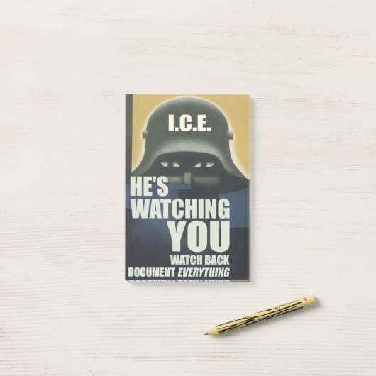 He's Watching You 2026 ポストイット (デスク上)