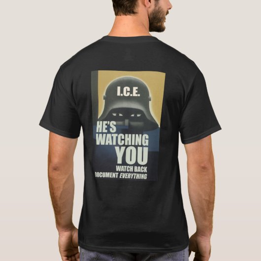 He's Watching You 2026 - Back print Tシャツ (裏面)