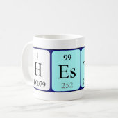 Hesher定期テーブル名mag コーヒーマグカップ (正面左)