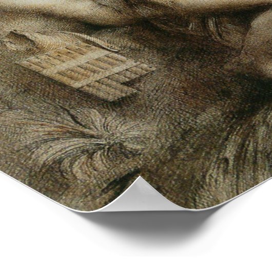 HesiodとMuse by Gustave Moreau ポスター (角)