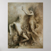 HesiodとMuse by Gustave Moreau ポスター (正面)