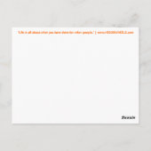 HESONWHEELSポストカード ポストカード (裏面)