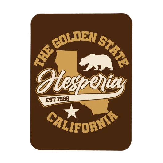Hesperia,カリフォルニア マグネット (縦)