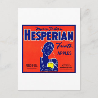 Hesperianフルーツのりんご ポストカード
