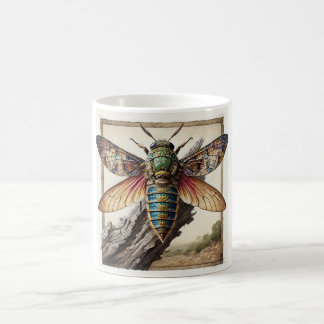 Hesperophanes Insect Dorsal View 310824IREF220 - W コーヒーマグカップ