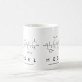 Hesselペプチド名mag コーヒーマグカップ (中央)