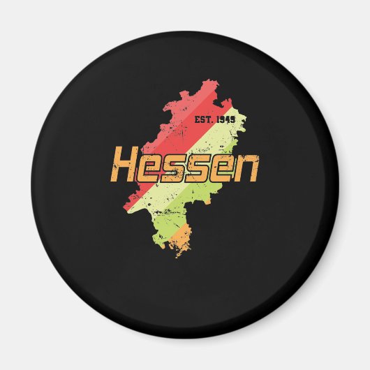 Hessen altes Bundesland Deutschland マグネット (正面)