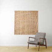 Hessian sackcloth burlap woven texture background, タペストリー (インサイチュ)