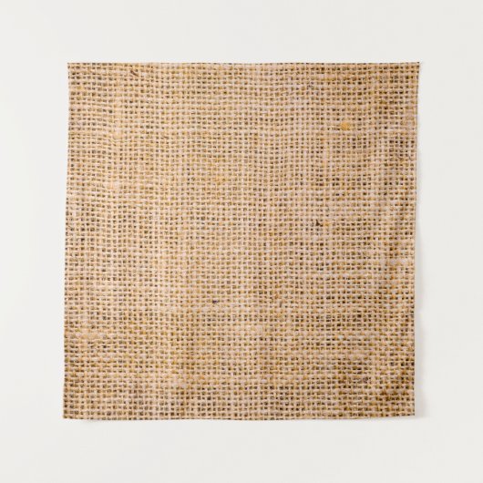 Hessian sackcloth burlap woven texture background, タペストリー (正面)
