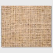 Hessian sackcloth burlap woven texture background, ラッピングペーパー (フラット)
