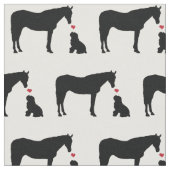 Hest Og Hundの生地 ファブリック (クローズアップ)