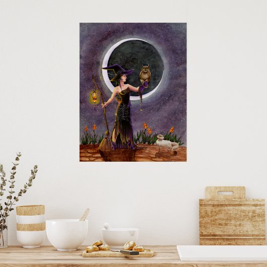 'Hester and the Owl' Poster ポスター (キッチン)