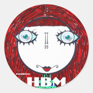 HESTER BESSIE METTSのステッカー ラウンドシール