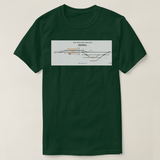 Heswall信号ボックス図 Tシャツ (デザイン正面)